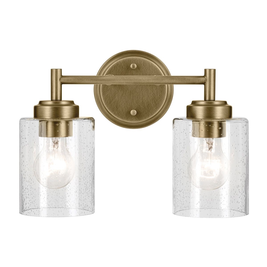 Kichler - Настенная лампа WINSLOW 2xE27/60W/230V латунь
