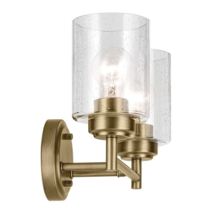 Kichler - Настенная лампа WINSLOW 2xE27/60W/230V латунь
