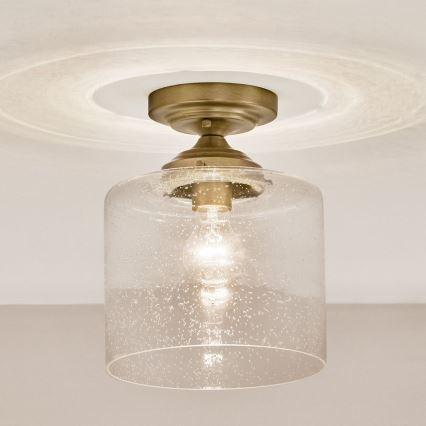 Kichler - Потолочный светильник WINSLOW 1xE27/60W/230V диаметр 21,6 см латунь