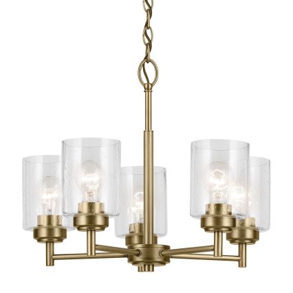 Kichler - Люстра на цепи WINSLOW 5xE27/60W/230V диаметр 50,2 см латунь