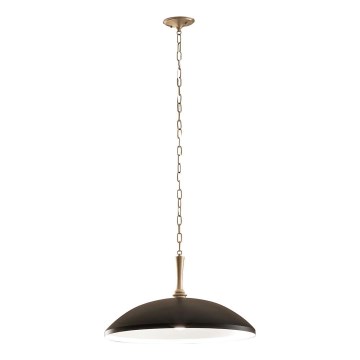 Kichler - Люстра на цепи DELAROSA 1xE27/60W/230V черный/латунь