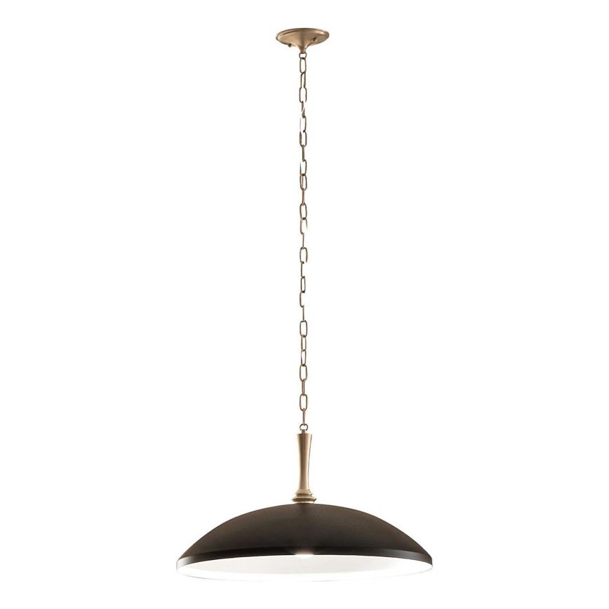 Kichler - Люстра на цепи DELAROSA 1xE27/60W/230V черный/латунь