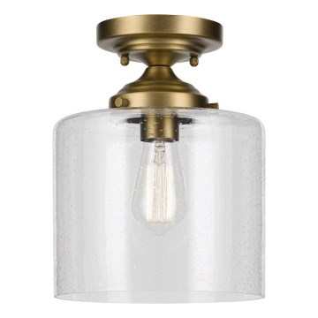 Kichler - Потолочный светильник WINSLOW 1xE27/60W/230V диаметр 21,6 см латунь