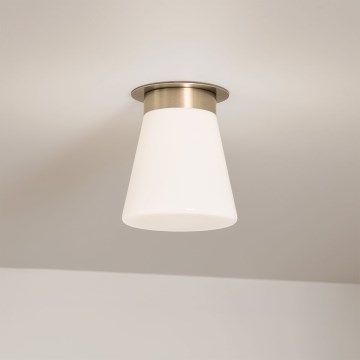 Kichler - Стельовий світильник ALBERS 1xE27/40W/230V діаметр 21,6 см бронзовий