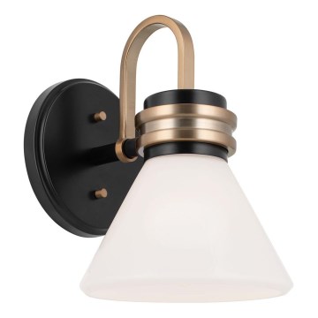 Kichler - Светодиодный настенный светильник для ванной FARUM 1xG9/3W/230V IP44 черный/латунь