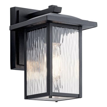 Kichler - Уличный настенный светильник CAPPANNA 1xE27/60W/230V IP44 черный