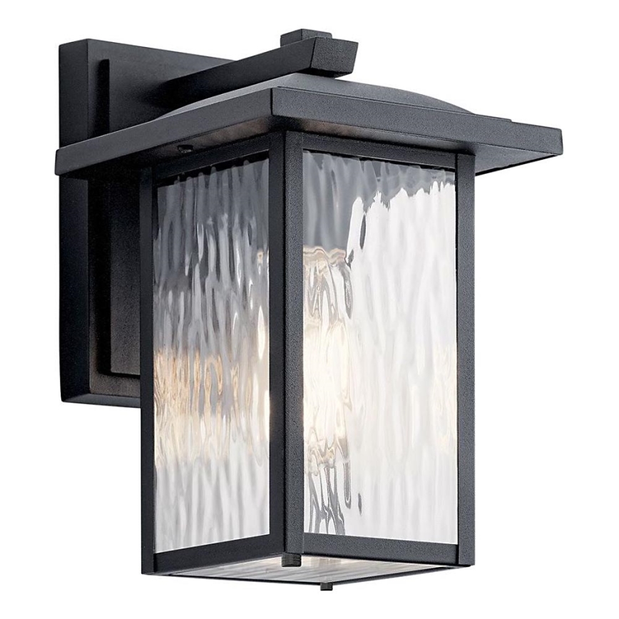 Kichler - Уличный настенный светильник CAPPANNA 1xE27/60W/230V IP44 черный
