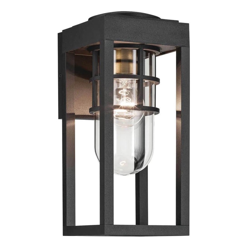 Kichler - Уличный настенный светильник HONE 1xE27/60W/230V IP44 черный