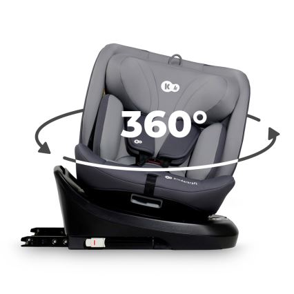 KINDERKRAFT - Автокресло I-GROW i-Size (40-150 см) серый