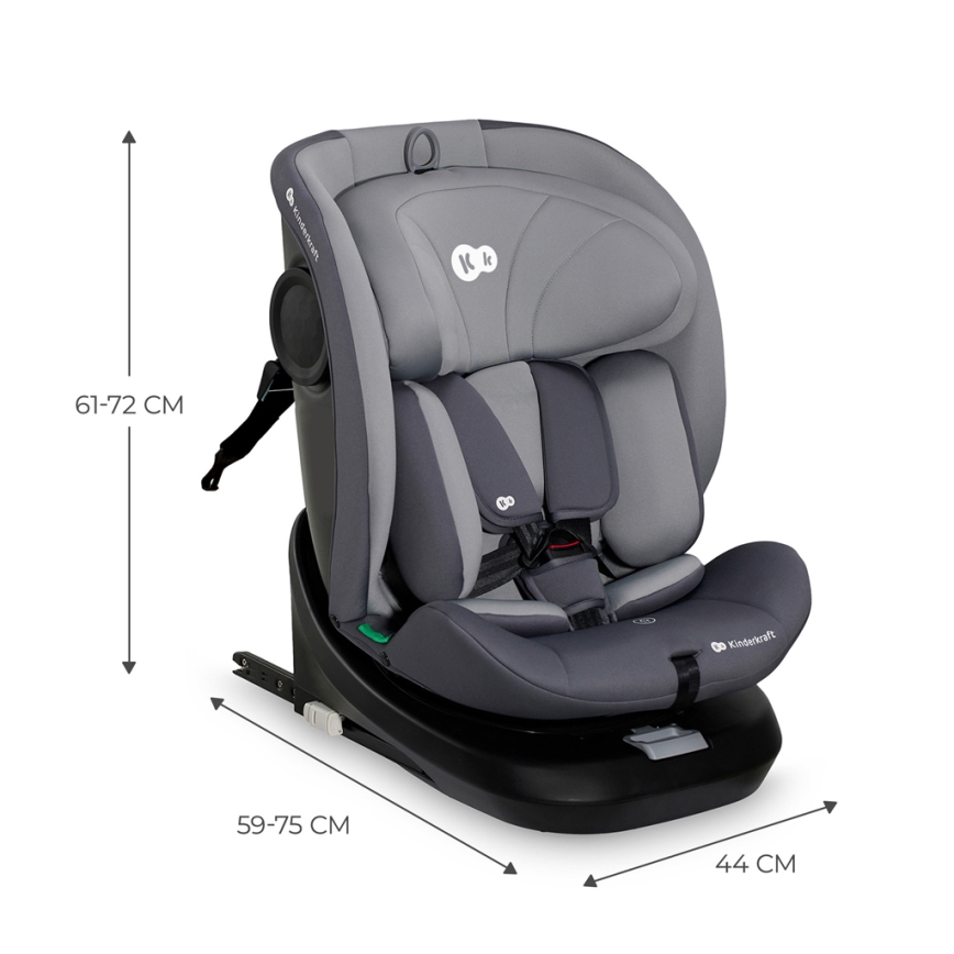 KINDERKRAFT - Автокресло I-GROW i-Size (40-150 см) серый