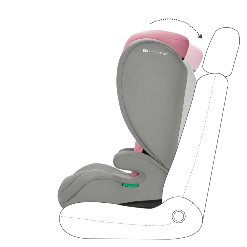KINDERKRAFT - Автокресло I-SPARK i-Size (100-150 см) розовый