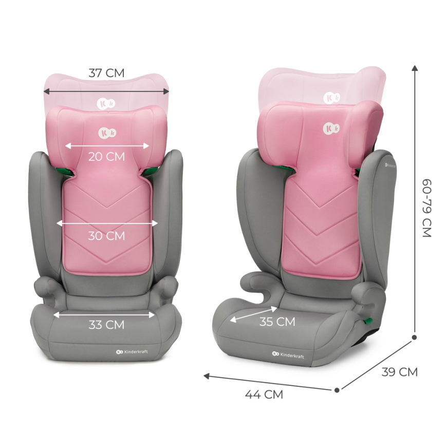 KINDERKRAFT - Автокресло I-SPARK i-Size (100-150 см) розовый