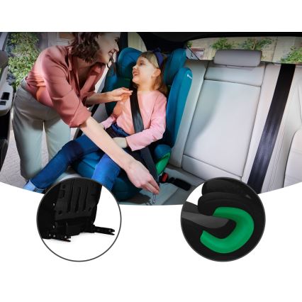 KINDERKRAFT - Автокресло JUNIOR FIX 2 (100-150 см) Graphite черний