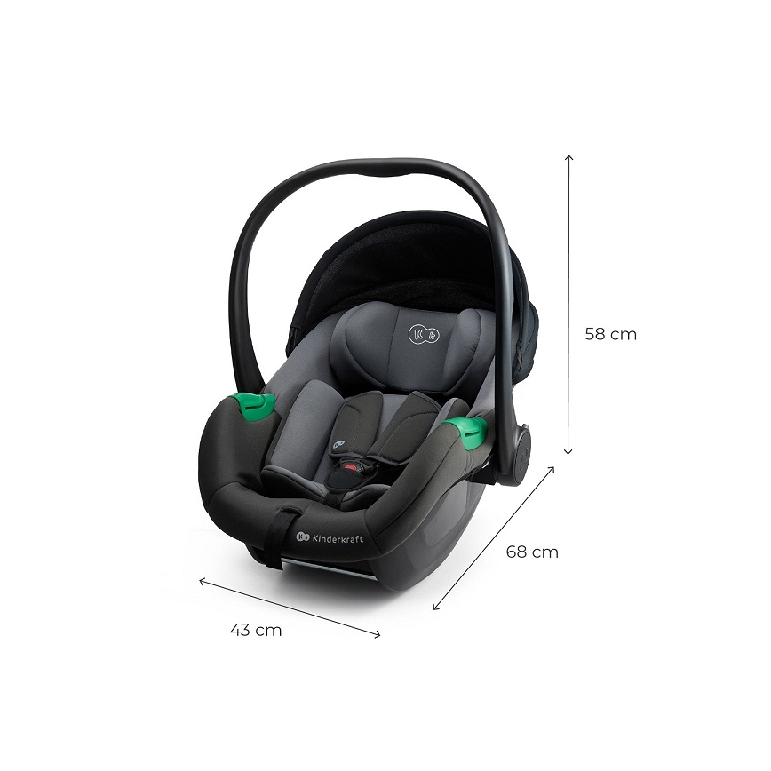 KINDERKRAFT - Автокресло MINK PRO 2 40-87 см (0-13 кг) серое