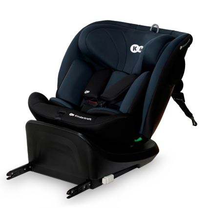 KINDERKRAFT - Автокресло с поворотной базой I-GROW i-Size (40-150 см) чёрное