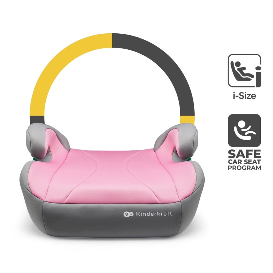 KINDERKRAFT - Автокрісло-бустер I-BOOST i-Size 135-150 см рожевий