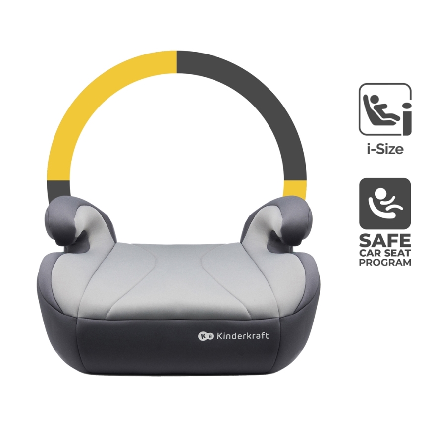 KINDERKRAFT - Автокрісло-бустер I-BOOST i-Size 135-150 см сірий