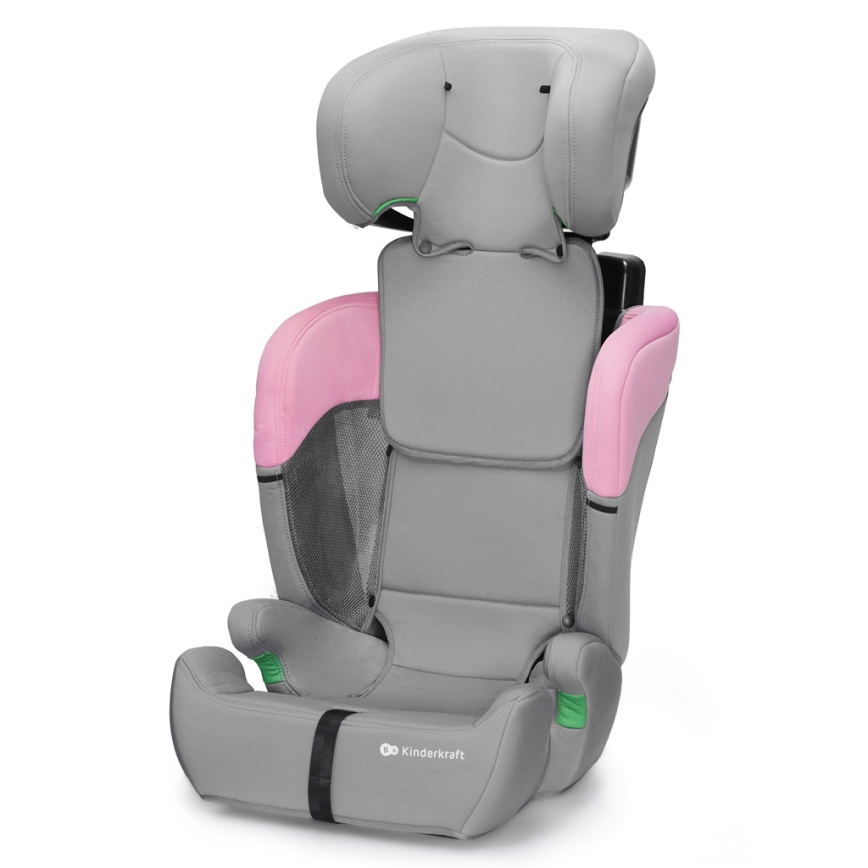 KINDERKRAFT - Автокрісло COMFORT UP i-Size (76-150 см) сірий/рожевий