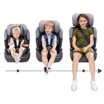 KINDERKRAFT - Автокрісло COMFORT UP i-Size (76-150 см) світло-сірий