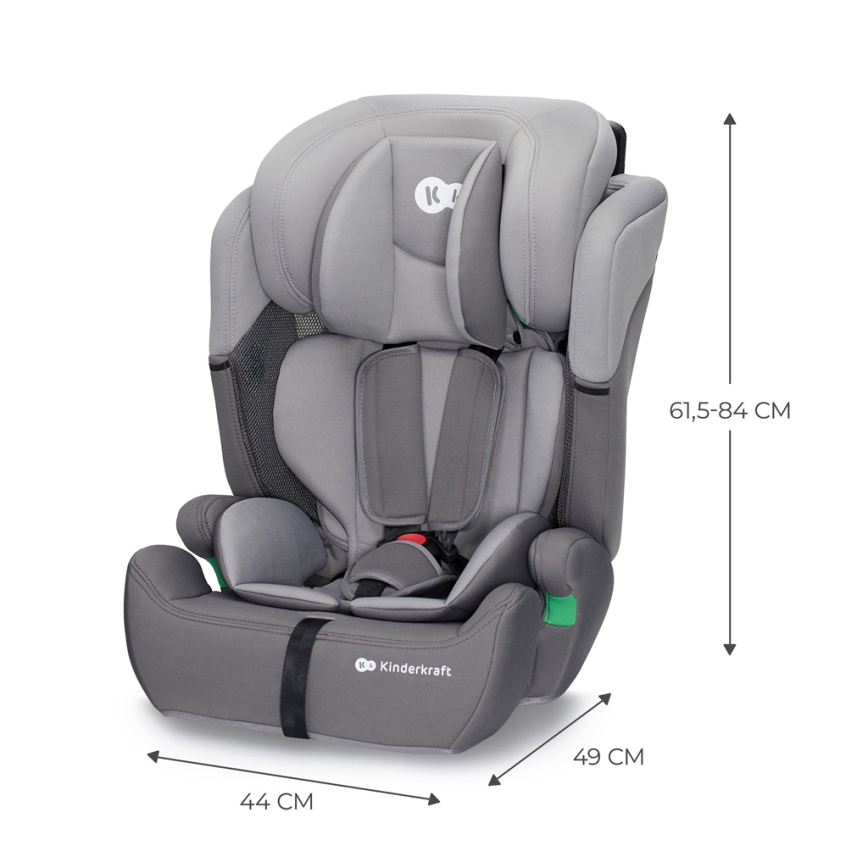 KINDERKRAFT - Автокрісло COMFORT UP i-Size (76-150 см) світло-сірий