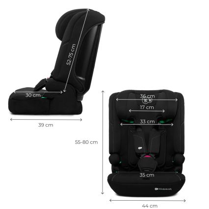 KINDERKRAFT - Автокрісло I-COMFY i-Size 76-150 см чорне