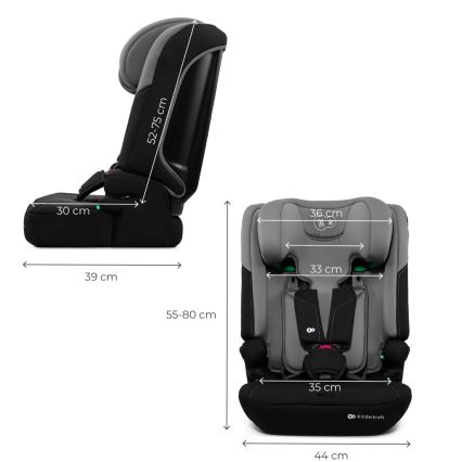 KINDERKRAFT - автокрісло I-COMFY i-Size 76-150 см сіре
