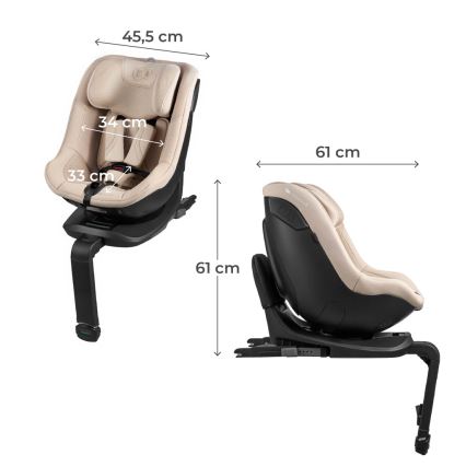 KINDERKRAFT - Автокрісло I-GUARD PRO i-Size 61-105 см бежеве