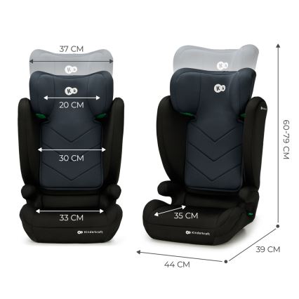 KINDERKRAFT - Автокрісло I-SPARK i-Size (100-150 см) чорний