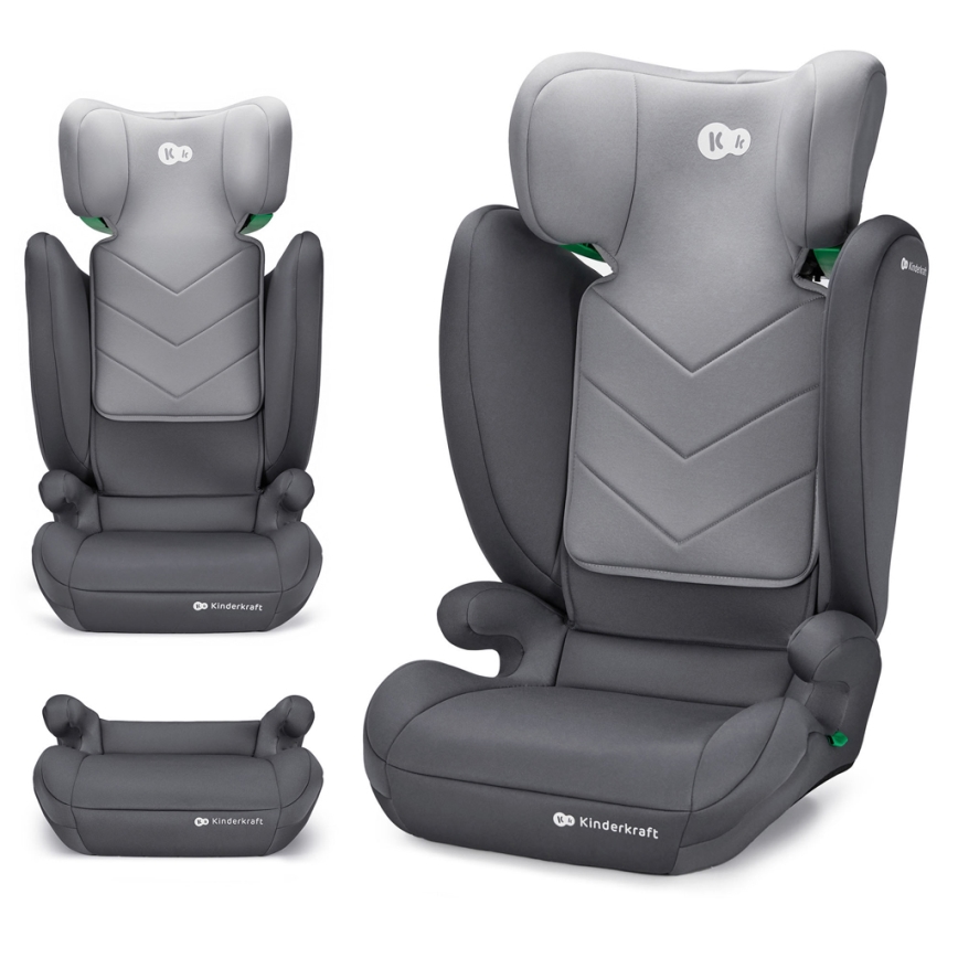 KINDERKRAFT - Автокрісло I-SPARK i-Size (100-150 см) сірий