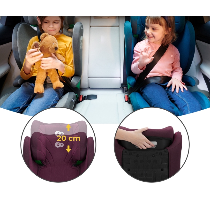 KINDERKRAFT - Автокрісло JUNIOR FIX 2 (100-150 см) Cherry pearl