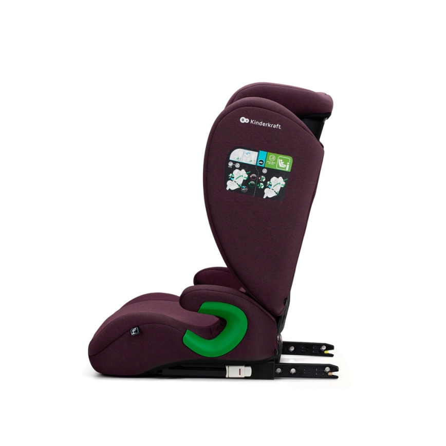 KINDERKRAFT - Автокрісло JUNIOR FIX 2 (100-150 см) Cherry pearl