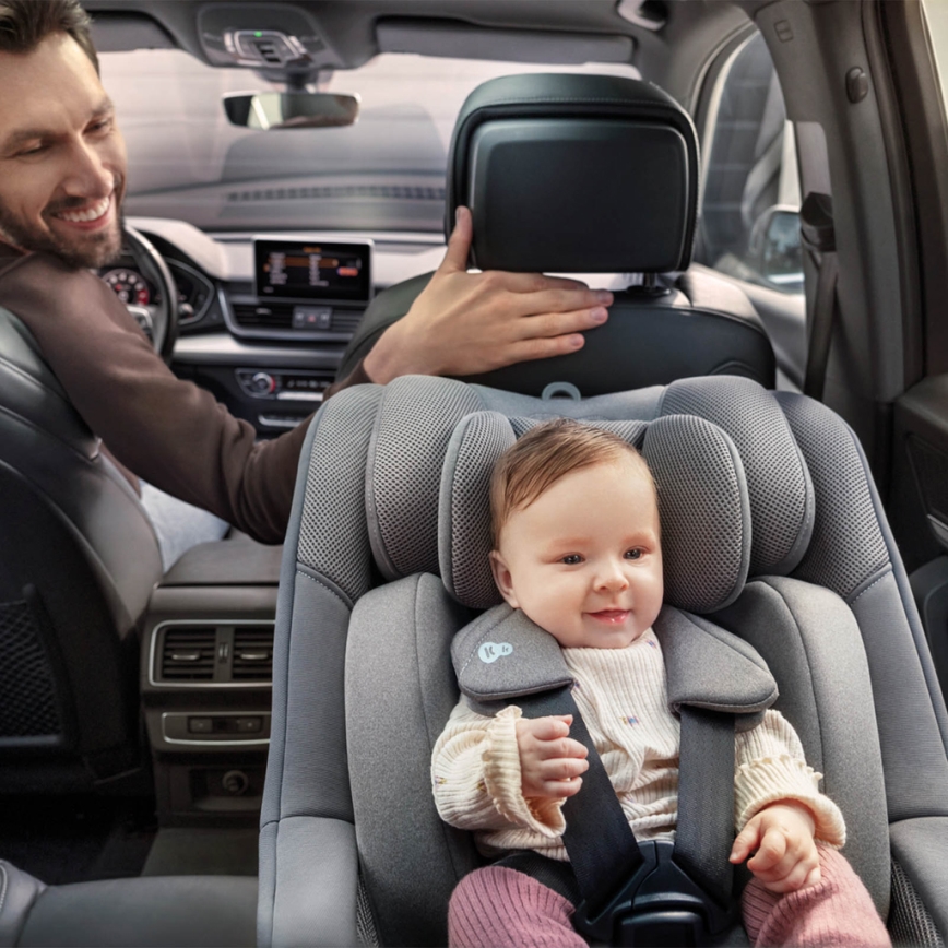 KINDERKRAFT - автокрісло з поворотною базою I-GUARD i-Size 40-105 см сіре