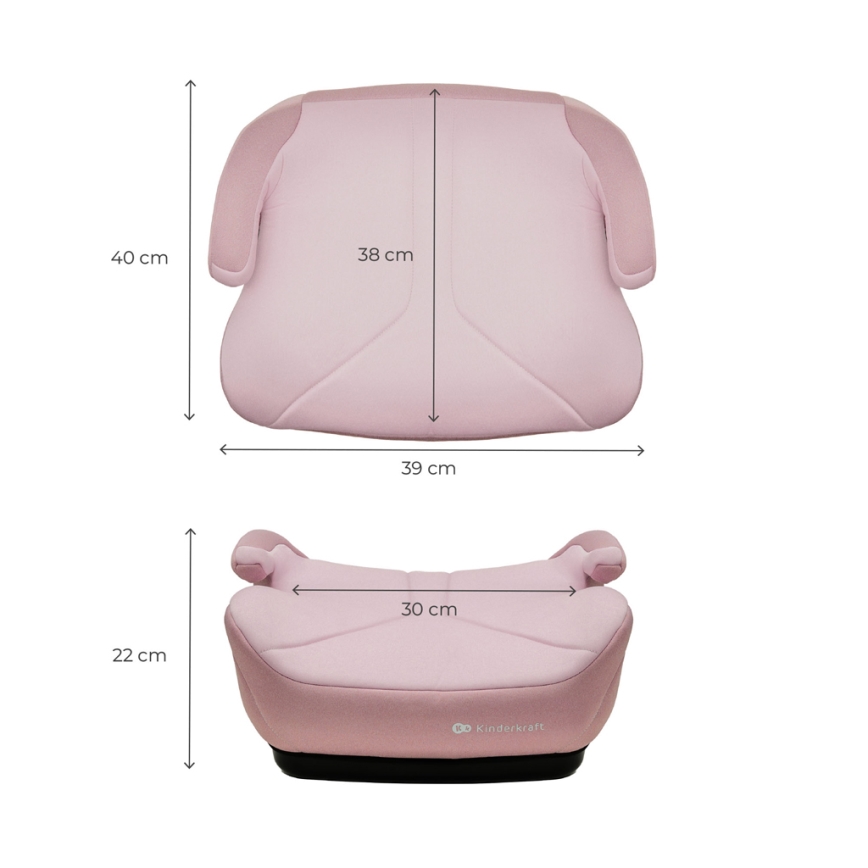 KINDERKRAFT - Бустер для авто I-BOOST 2 125–150 см рожевий