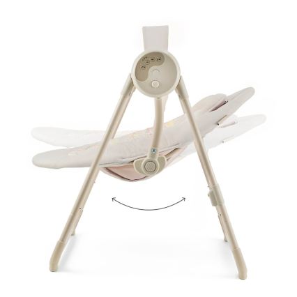 KINDERKRAFT - Детская качель с мелодией SWINGEE бежевого цвета 4xAAA/230V