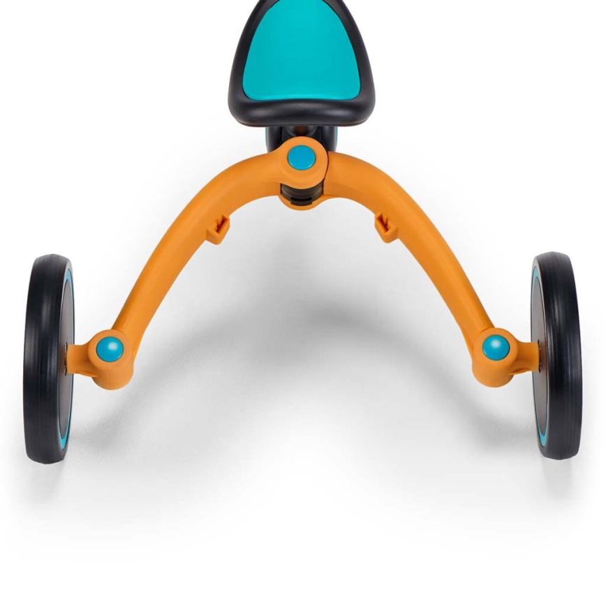 KINDERKRAFT - Детский беговел 3в1 4TRIKE желтый/бирюзовый