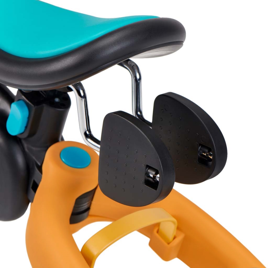 KINDERKRAFT - Детский беговел 3в1 4TRIKE желтый/бирюзовый