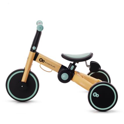 KINDERKRAFT - Детский беговел 3в1 4TRIKE желтый/мятный