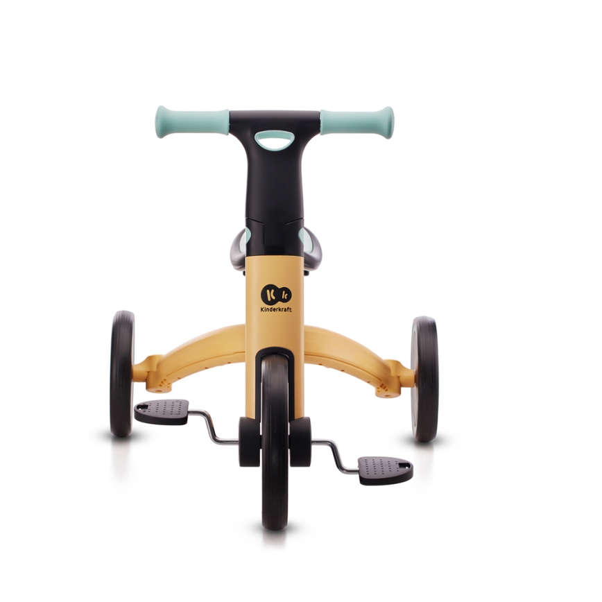 KINDERKRAFT - Детский беговел 3в1 4TRIKE желтый/мятный