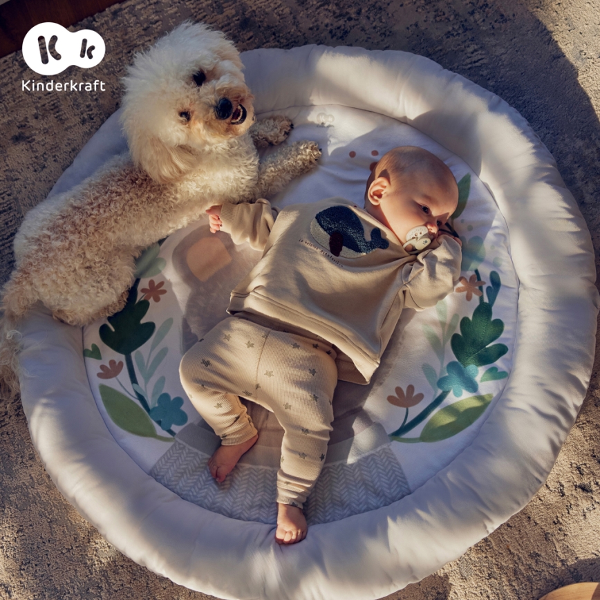 KINDERKRAFT - Детский игровой коврик COZYPLAY серый