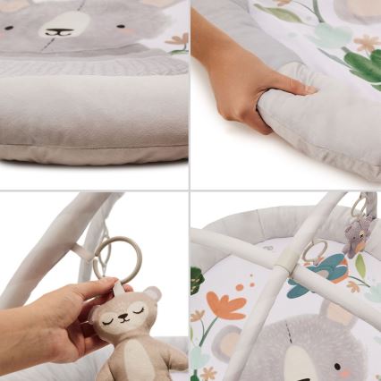 KINDERKRAFT - Детский игровой коврик COZYPLAY серый
