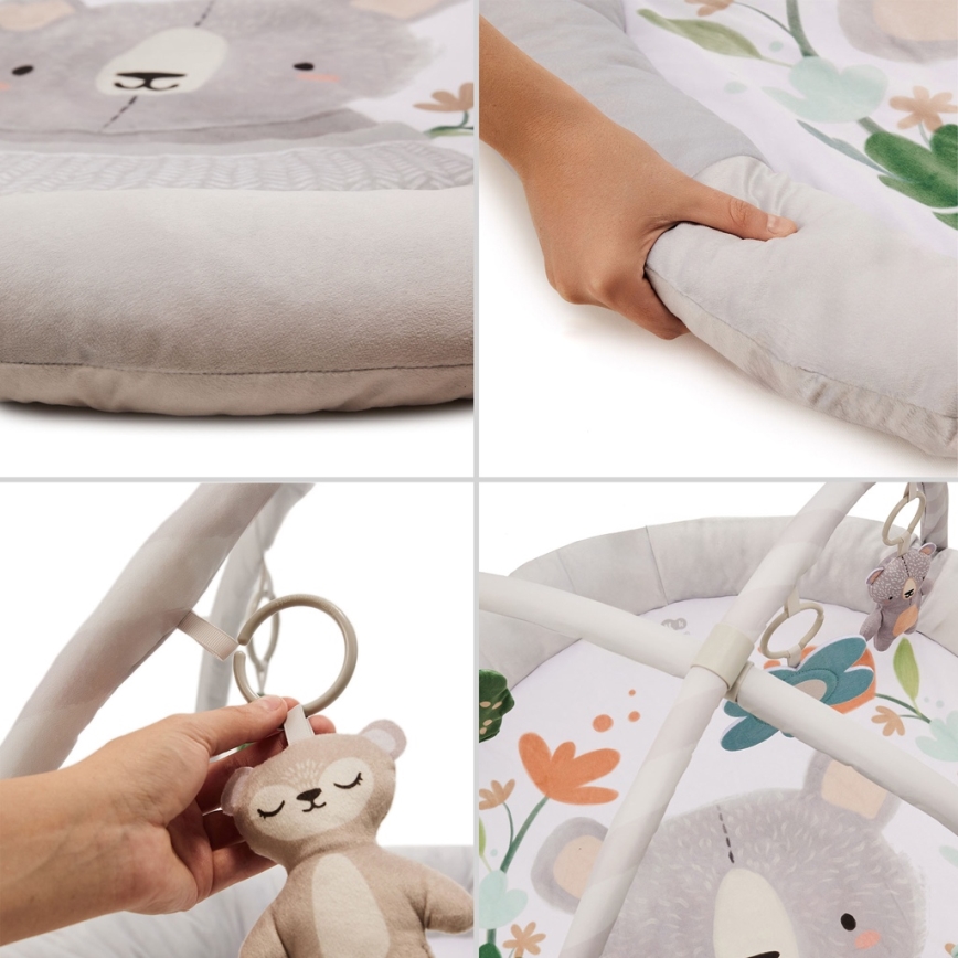 KINDERKRAFT - Детский игровой коврик COZYPLAY серый