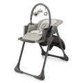 KINDERKRAFT - Детский стульчик для кормления 2 в 1 TUMMIE, серый