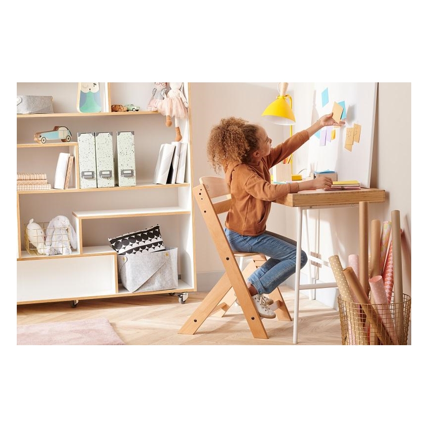 KINDERKRAFT - Детский стульчик для кормления ENOCK бежевый