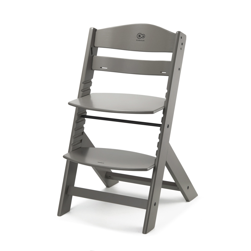KINDERKRAFT - Детский стульчик для кормления ENOCK серый