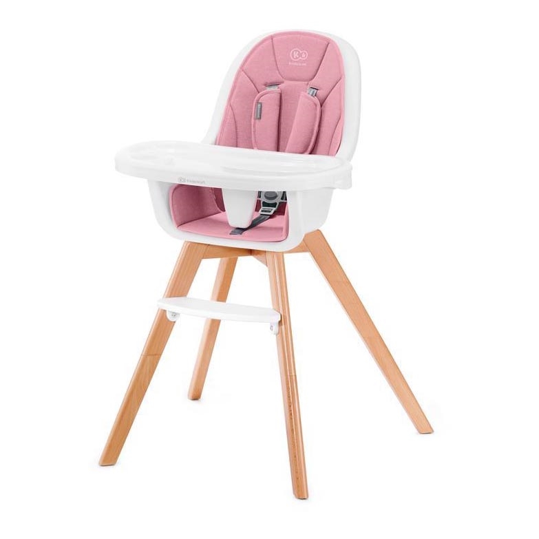 KINDERKRAFT - Детский стульчик для кормления 2в1 TIXI розовый