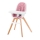 KINDERKRAFT - Детский стульчик для кормления 2в1 TIXI розовый