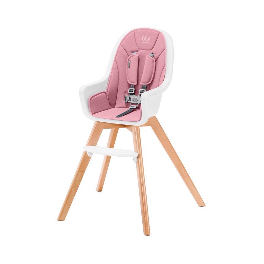 KINDERKRAFT - Детский стульчик для кормления 2в1 TIXI розовый