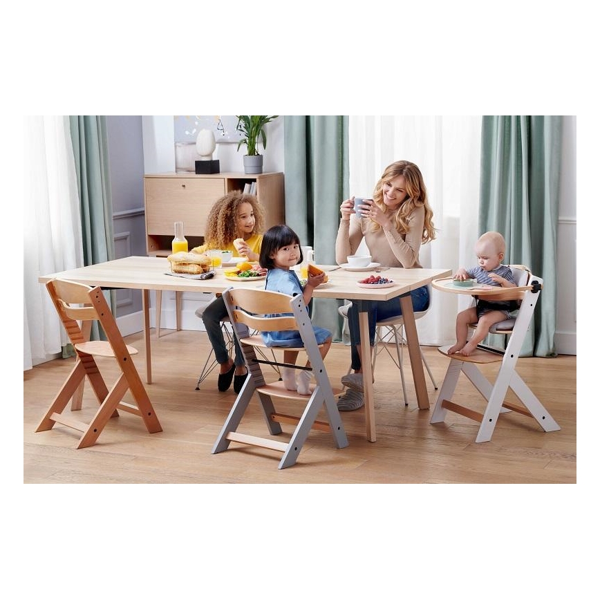 KINDERKRAFT - Детский стульчик для кормления ENOCK бежевый