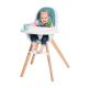 KINDERKRAFT - Детский стульчик для кормления 2в1 TIXI бирюзовый