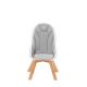 KINDERKRAFT - Детский стульчик для кормления 2в1 TIXI серый